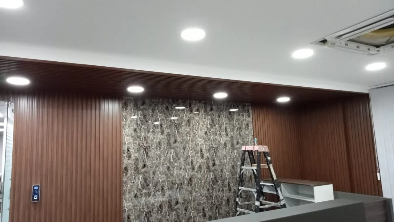 Reception Feature Wall — Takween interior fit-out work